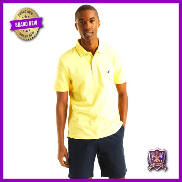 Classic Fit Short Sleeve Cotton Polo Shirt 2-Button Placket